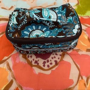 Vera Bradley Java Blue Travel Jewelry Case